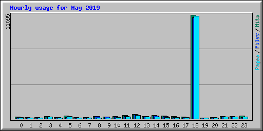 Hourly usage for May 2019
