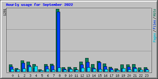 Hourly usage for September 2022