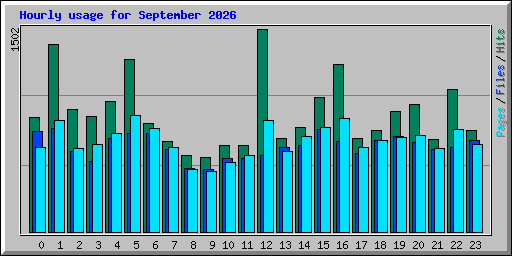 Hourly usage for September 2026
